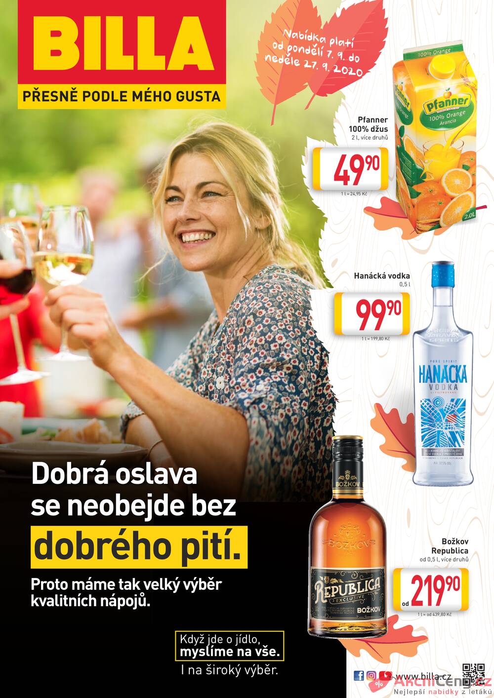 Leták Billa - Billa katalog Nápoje od 7.9. do 27.9.2020 - strana 1 Leták Billa - Billa katalog Nápoje od 7.9. do 27.9.2020 - strana 1