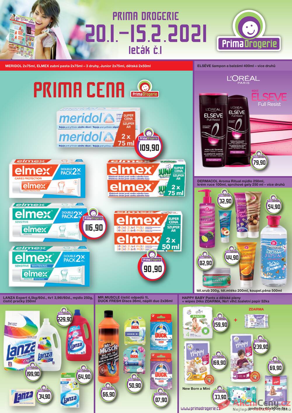 Leták Prima Drogerie - Prima drogerie od 20.1. do 15.2.2021 - strana 1 Leták Prima Drogerie - Prima drogerie od 20.1. do 15.2.2021 - strana 1