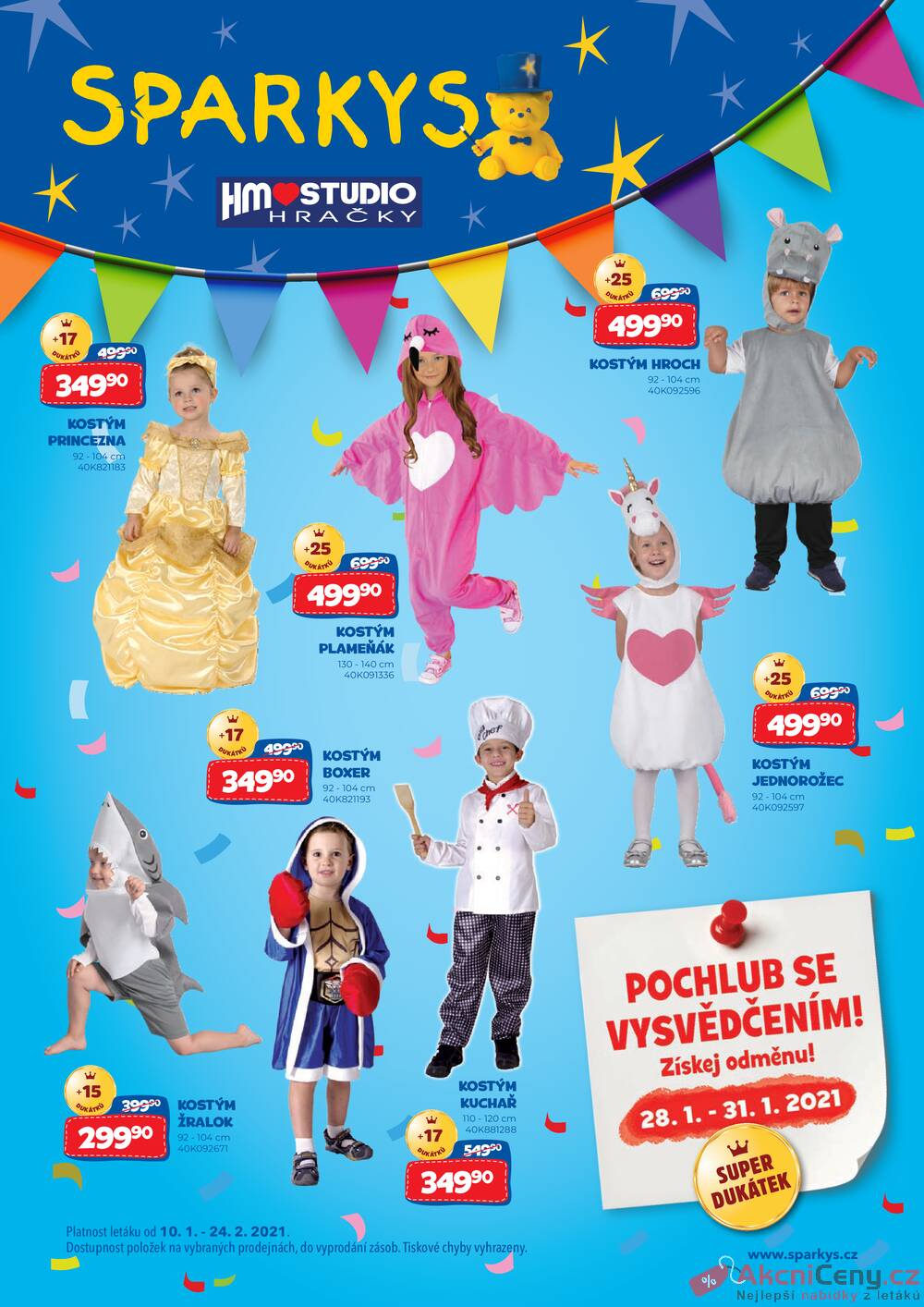 Leták Sparkys - Sparkys od 10.1. do 24.1.2021 - strana 1 Leták Sparkys - Sparkys od 10.1. do 24.1.2021 - strana 1