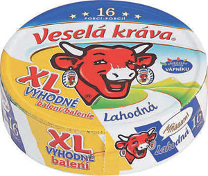 Veselá kráva XL tavený sýr 240g, vybrané druhy