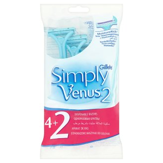 Gillette Simply Venus 2 dámské pohotová holítka s zvlhčujícím páskem