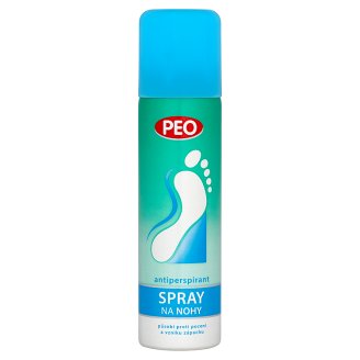 PEO Antiperspirant spray na nohy, vybrané druhy