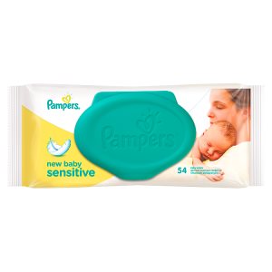 Pampers Sensitive New Baby čisticí ubrousky 54 ks