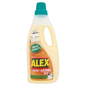 ALEX 2v1 čistič + leštěnka s kokosovým mydlem na dřevo a parkety 750ml