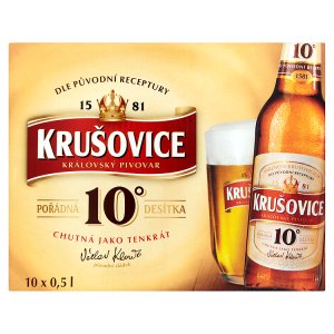 Krušovice 10° pivo výčepní světlé 10 x 0,5l