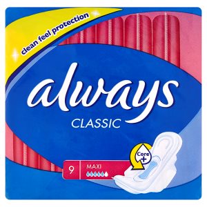 Always Classic Maxi hygienické vložky 9 ks