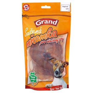 Grand Sušená mňamka pro všechny psy - vepřové ucho 2 ks