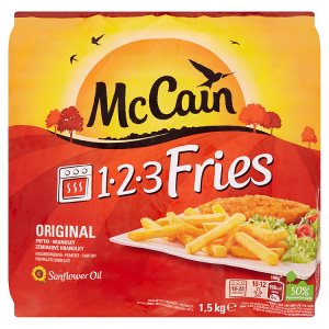 McCain 123 Fries Original 1,5kg