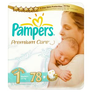 Pampers Premium Care Pleny 1 Newborn 78 ks