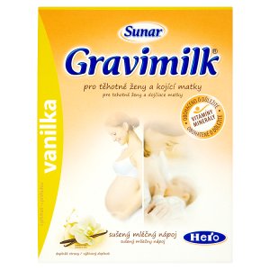 Sunar Gravimilk sušený mléčný nápoj pro těhotné a kojící matky 350g, vybrané druhy