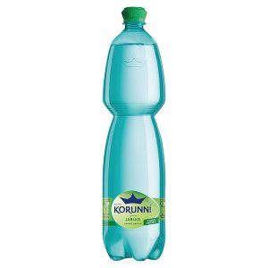 Korunní Jemně perlivá voda jablko s kapkou meduňky 1,5l