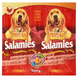 Propesko Salamies pro psy 5 x 11g, vybrané druhy