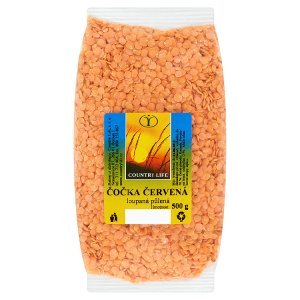 Country Life Čočka červená loupaná půlená 500g