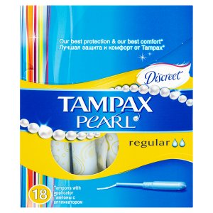 Discreet Tampax Pearl regular tampony s aplikátorem 18 ks