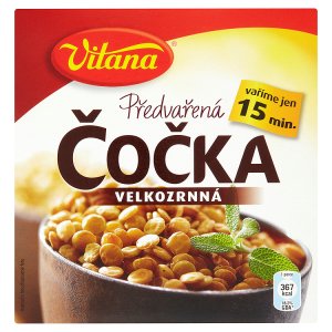 Vitana Předvařená čočka velkozrnná 400g