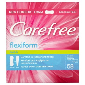 Carefree Flexiform slipové vložky 58 ks