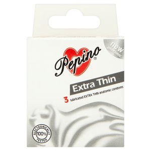 Pepino Extra Thin Kondomy z přírodního latexu anatomicky tvarované ultra tenké 3 ks