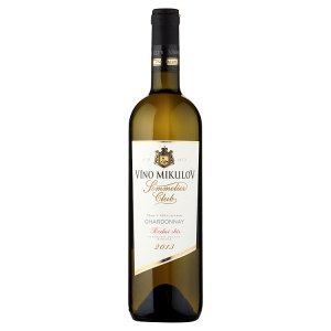 Víno Mikulov Sommelier Club Chardonnay víno s přívlastkem pozdní sběr suché bílé 0,75l