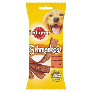 Pedigree Schmackos s hovězím masem doplňkové krmivo pro dospělé psy 43g