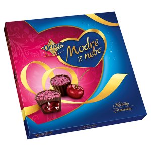 ORION MODRÉ Z NEBE Višňové košíčky Srdcovky 154g