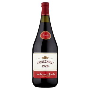 Cavicchioli Lambrusco dell' emilia mírně perlivé červené polosladké víno 1,5l