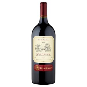 Valombreuse Bordeaux Rouge francouzské červené víno 75cl