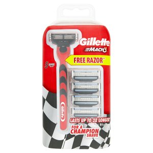 Gillette Mach3 Náhradní hlavice 4 ks + Holicí strojek zdarma¹