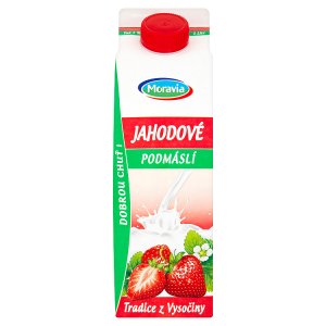 Moravia Jahodové podmáslí 1l