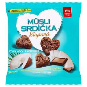 Semix Müsli srdíčka křupavá s čokoládou a kokosem 50g