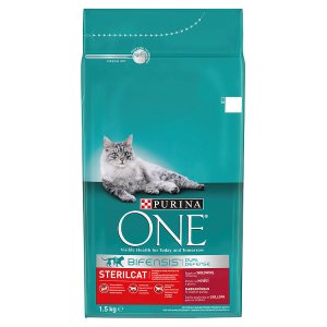 Purina ONE Sterilcat bohaté na hovězí a pšenici 1,5kg