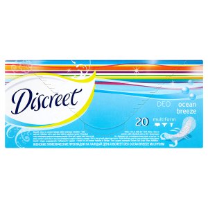 Discreet Deo multiform ocean breeze tenké intimky pro každý den s vůní oceánu 20 ks