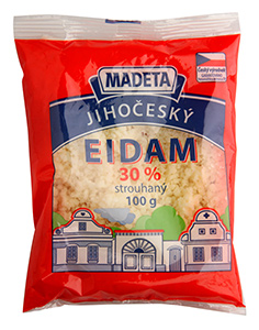Madeta Jihočeský Eidam 30% strouhaný
