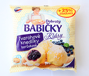 Dobroty babičky Kláry Tvarohové knedlíky borůvkové