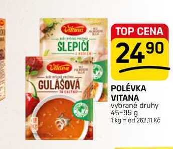 POLÉVKA VITANA vybrané druhy 45-95 g