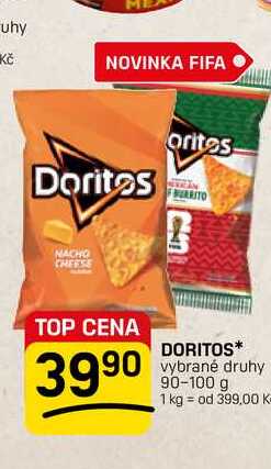 DORITOS* vybrané druhy 90-100 g