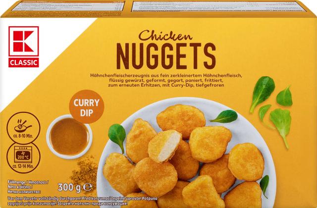 K-Classic Kuřecí nugetky curry