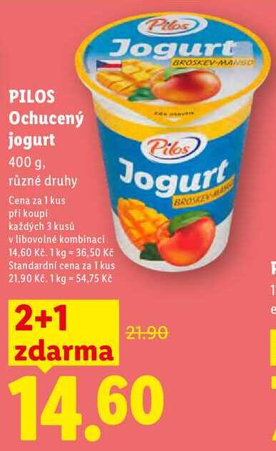 PILOS Ochucený jogurt, 400 g