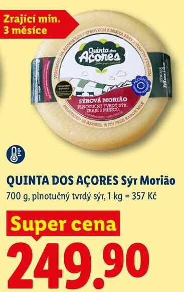 QUINTA DOS AÇORES Sýr Morião, 700 g 