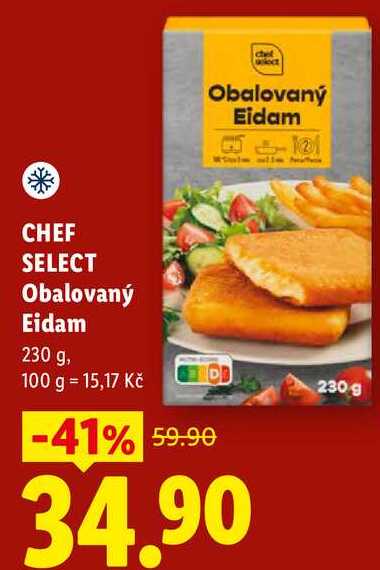 CHEF SELECT Obalovaný Eidam, 230 g