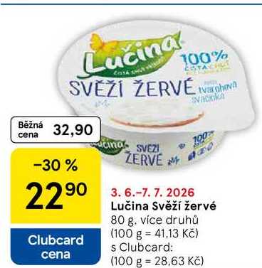 Lučina Svěží žervé, 80 g