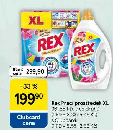 Rex Prací prostředek XL, 36-55 PD, více druhů