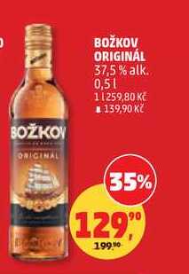 BOŽKOV ORIGINÁL 37,5% alk., 0,5 l