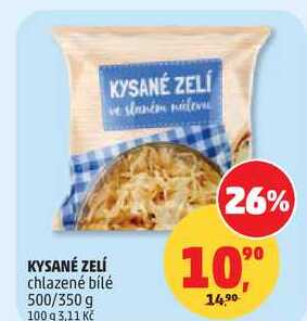 KYSANÉ ZELÍ chlazené bílé, 500/350 g