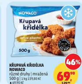 KŘUPAVÁ KŘIDÉLKA NOWACO různé druhy, mražená, 500 g