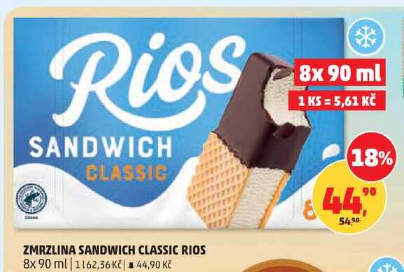 ZMRZLINA SANDWICH CLASSIC RIOS, 8x 90 ml