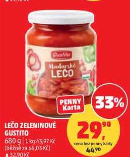 LEČO ZELENINOVÉ GUSTITO, 680 g 