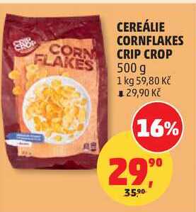 CEREÁLIE CORNFLAKES CRIP CROP, 500 g 
