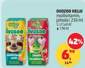 OVOZOO HELLO multivitamín, 250 ml