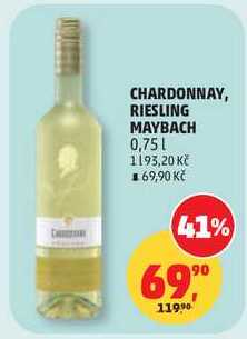CHARDONNAY, RIESLING MAYBACH, 0,75 l 