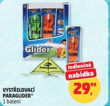VYSTŘELOVACÍ PARAGLIDER, 1 balení